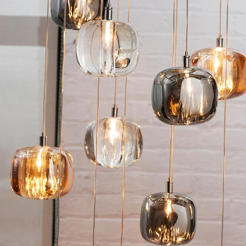 Luxury Led Staircase Chandelier