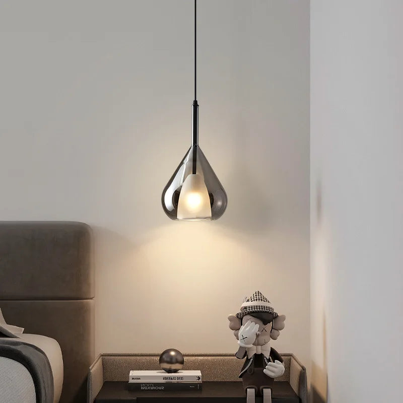 VINITTI Smoky Gray Glass Pendant lights
