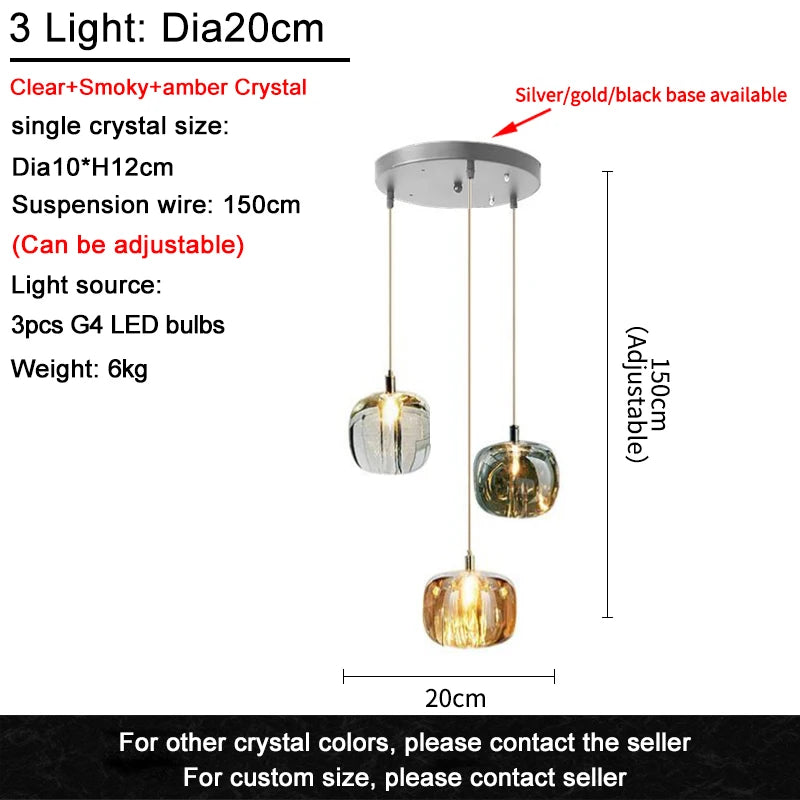 Luxury Led Staircase Chandelier