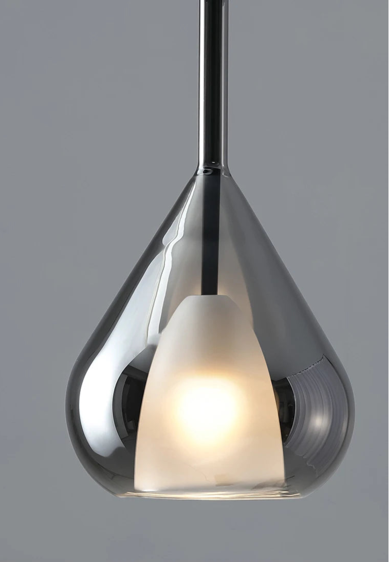 VINITTI Smoky Gray Glass Pendant lights