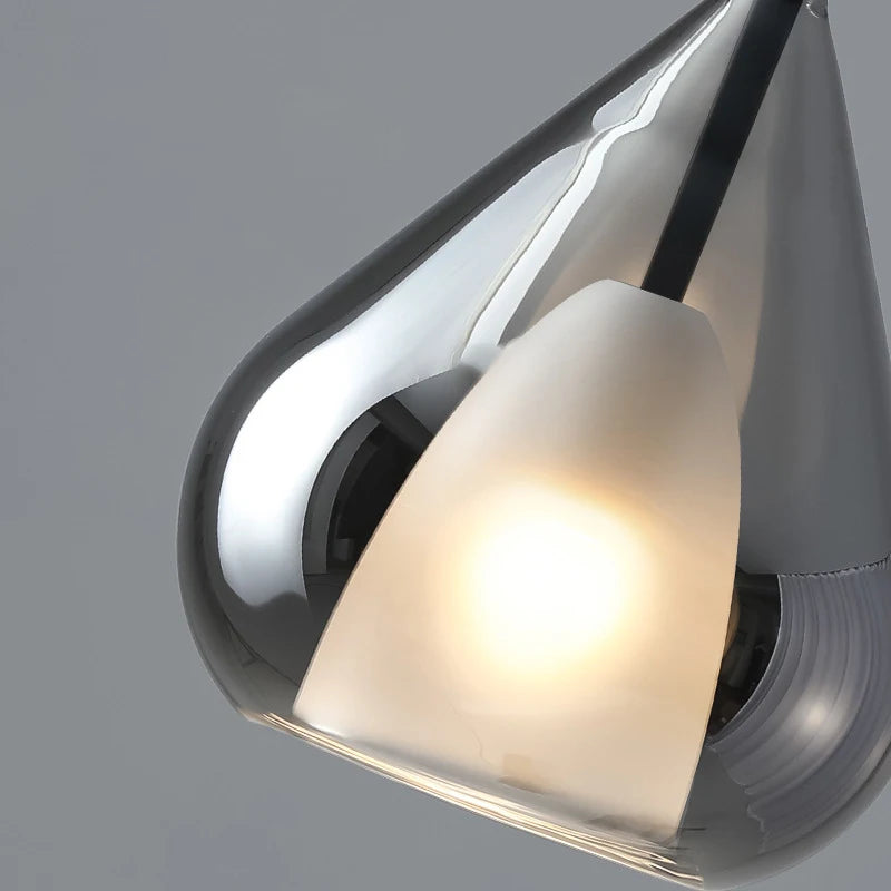 VINITTI Smoky Gray Glass Pendant lights