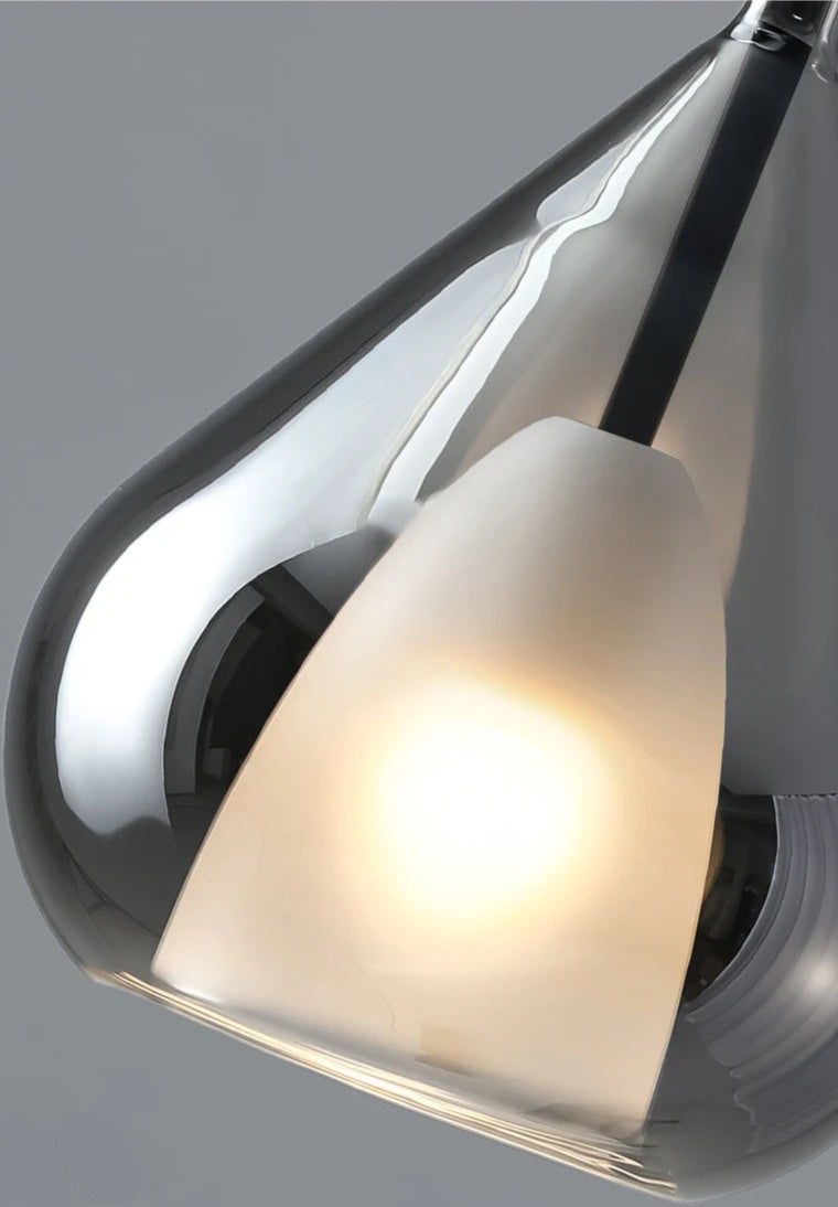 VINITTI Smoky Gray Glass Pendant lights