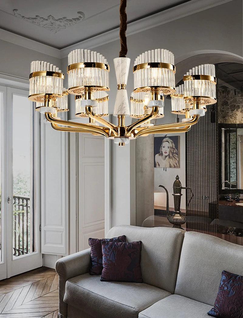 Jaklin French Crystal Chandelier - Creating Coziness