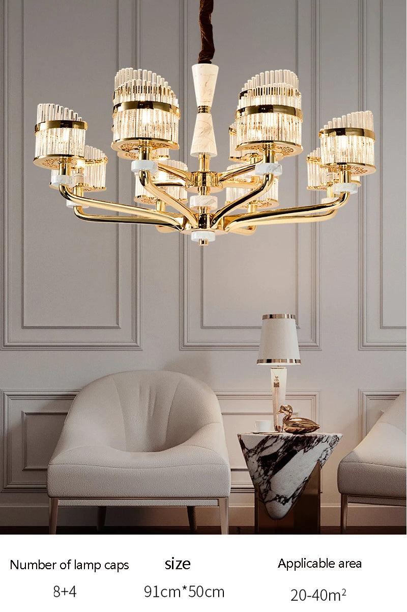 Jaklin French Crystal Chandelier - Creating Coziness