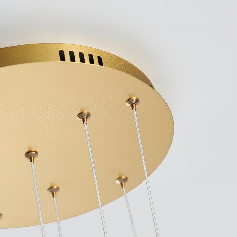 Emmi - Staircase Chandelier with LED Rings - Creating Coziness