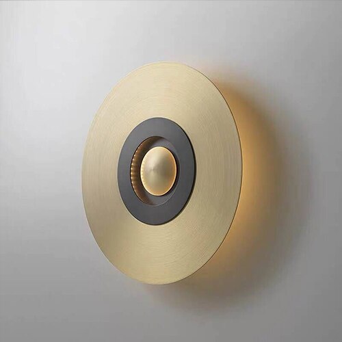Sconce LED Wall Lamp with Gold Applique