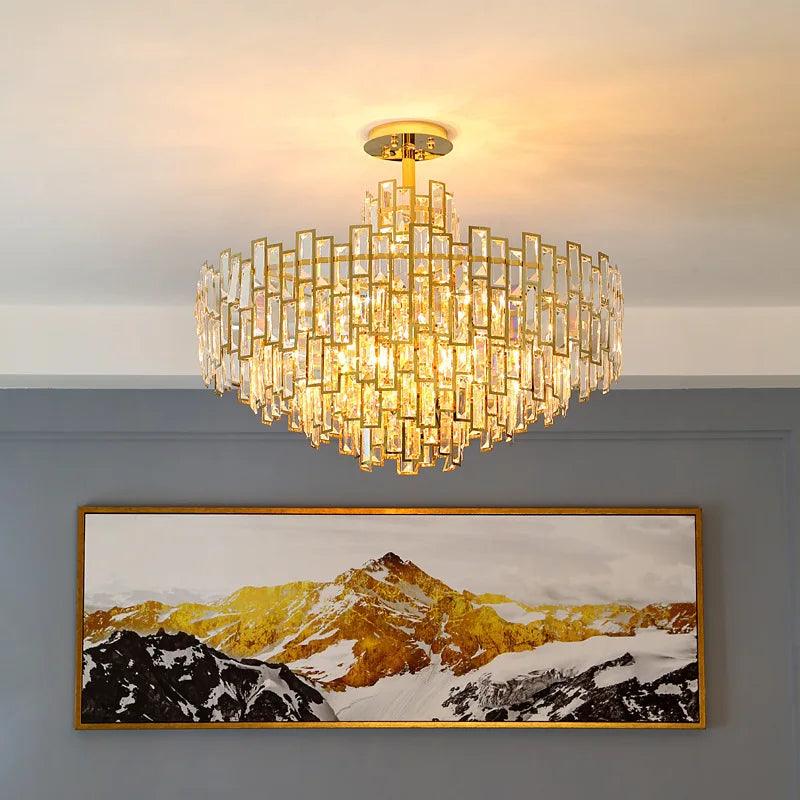 Gold Art Chandelier