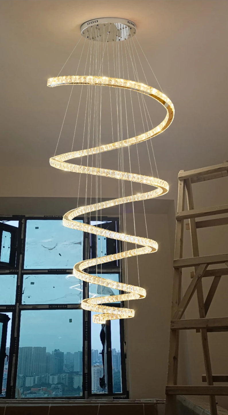 Spiral Design LED Chandelier