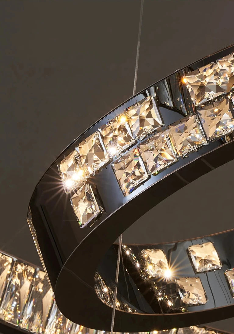 Ramon - Luxury Crystal LED Ring Chandelier