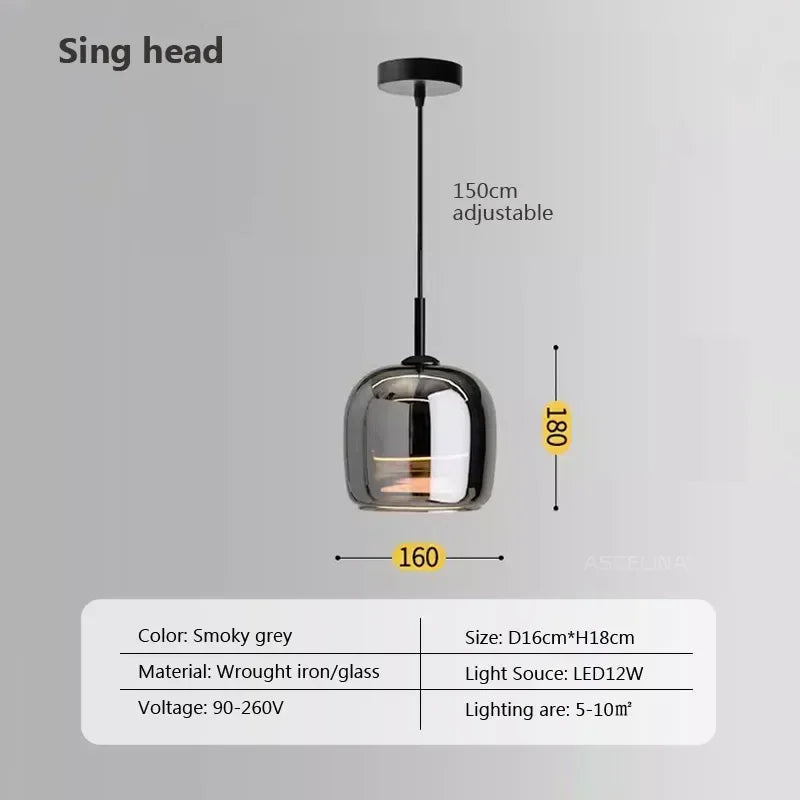 Nordic Glass Pendant Light