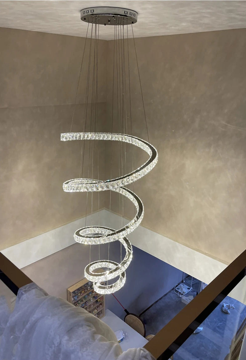Spiral Design LED Chandelier