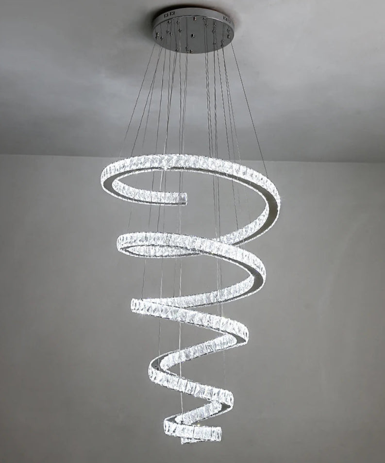 Spiral Design LED Chandelier