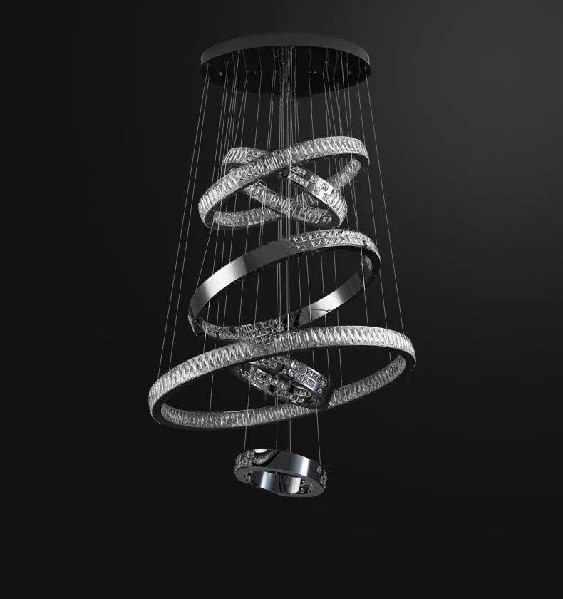 Ramon - Luxury Crystal LED Ring Chandelier