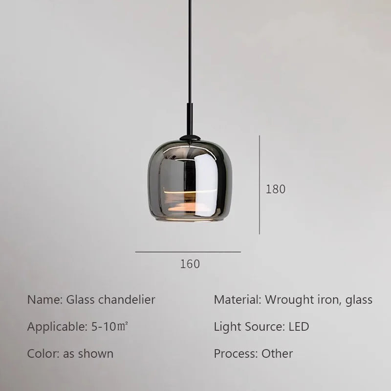 Nordic Glass Pendant Light
