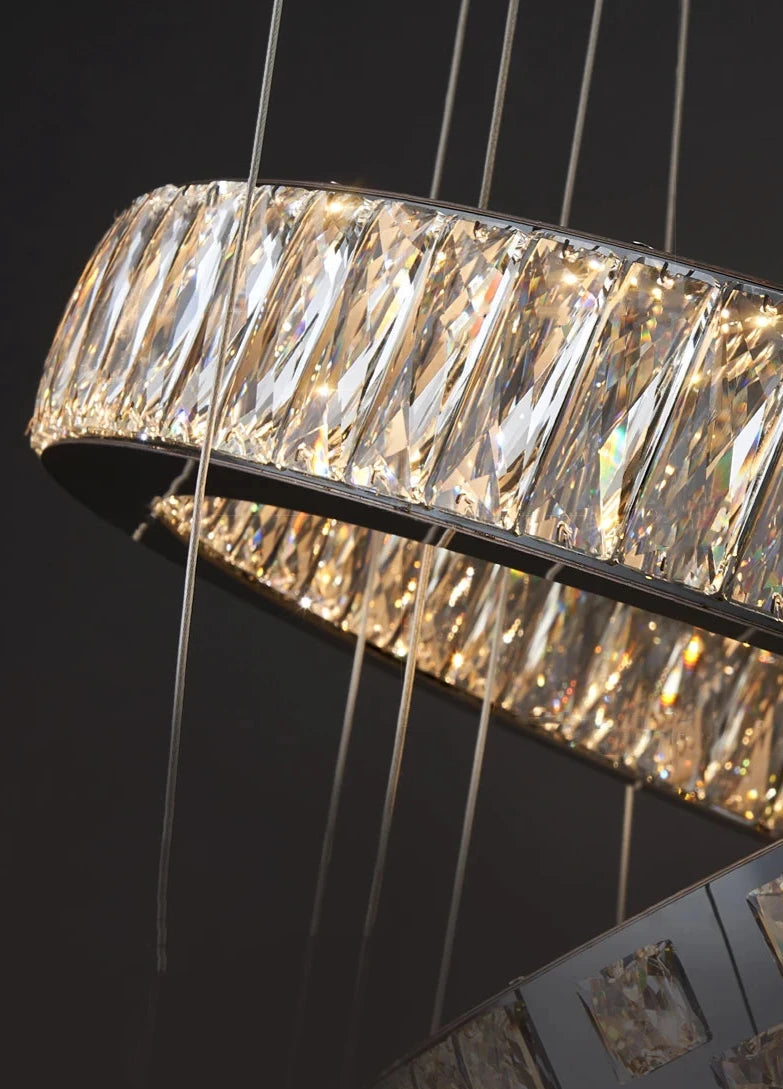 Ramon - Luxury Crystal LED Ring Chandelier