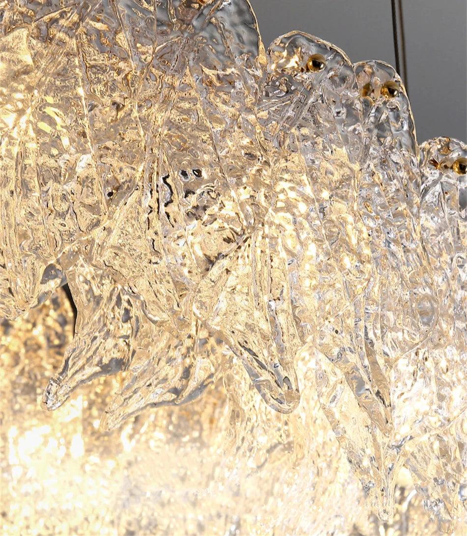 Jeannette Chandelier with Crystal Leaves