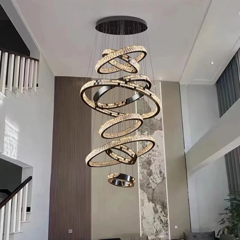 Ramon - Luxury Crystal LED Ring Chandelier