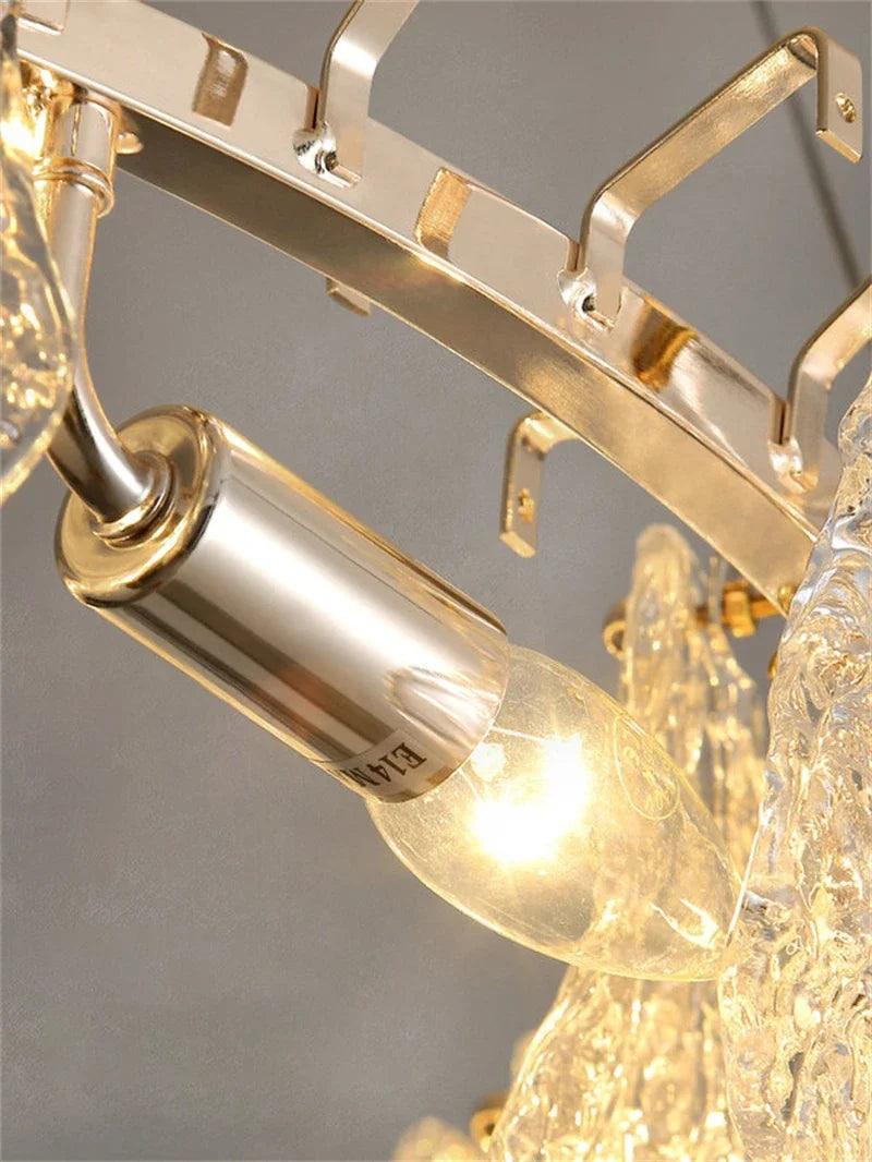 Jeannette Chandelier with Crystal Leaves