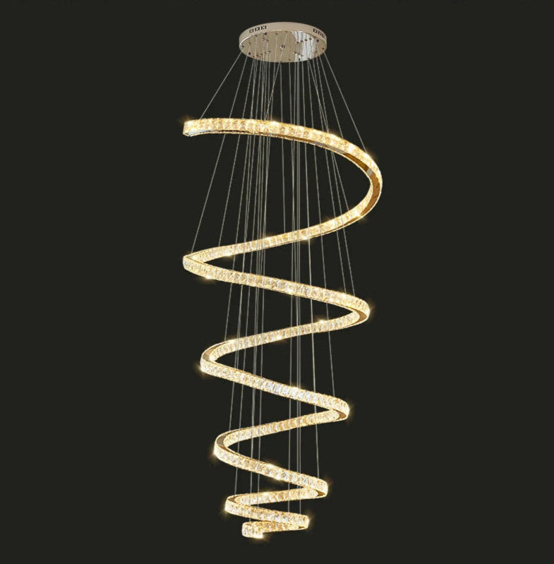 Spiral Design LED Chandelier