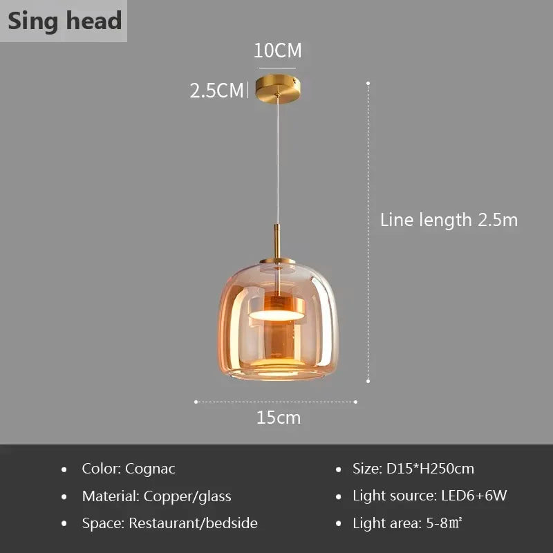 Nordic Glass Pendant Light
