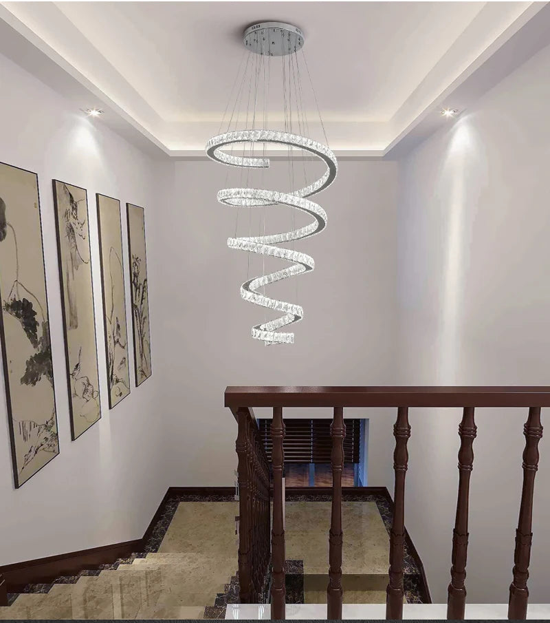 Spiral Design LED Chandelier