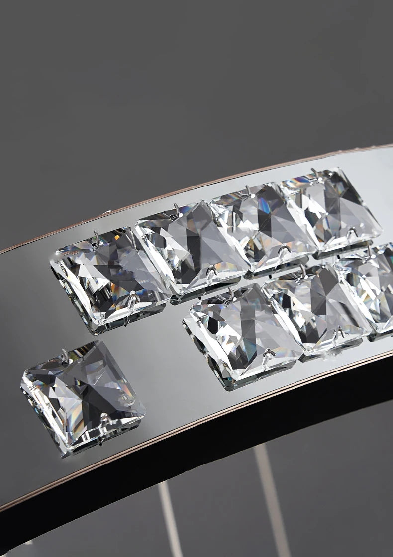 Ramon - Luxury Crystal LED Ring Chandelier
