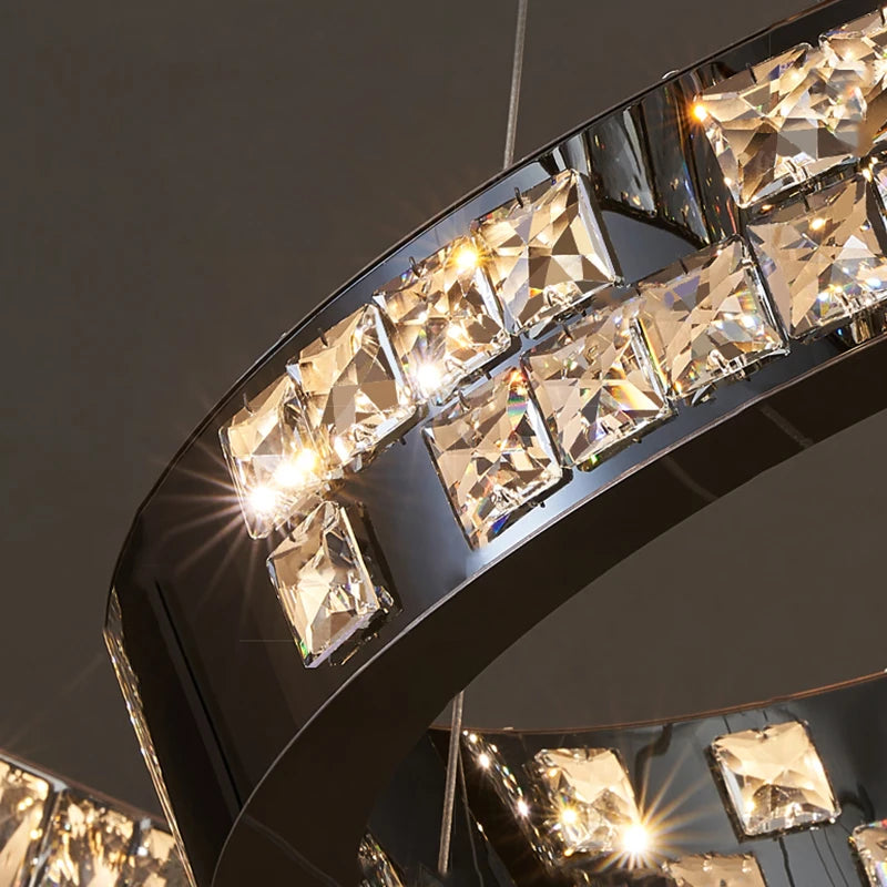 Ramon - Luxury Crystal LED Ring Chandelier