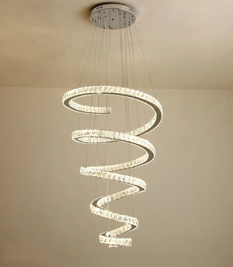 Spiral Design LED Chandelier