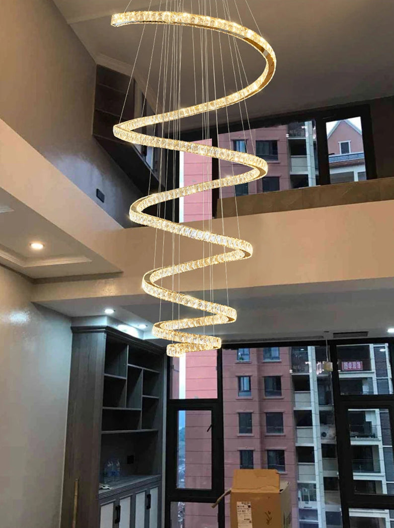 Spiral Design LED Chandelier