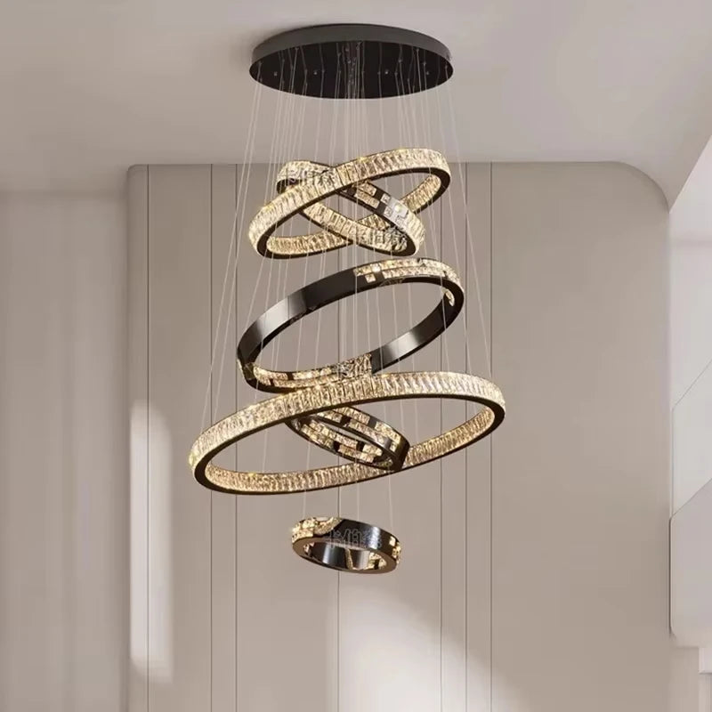 Ramon - Luxury Crystal LED Ring Chandelier