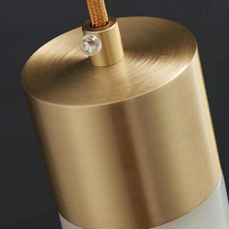 Marble Color Copper Pendant Light