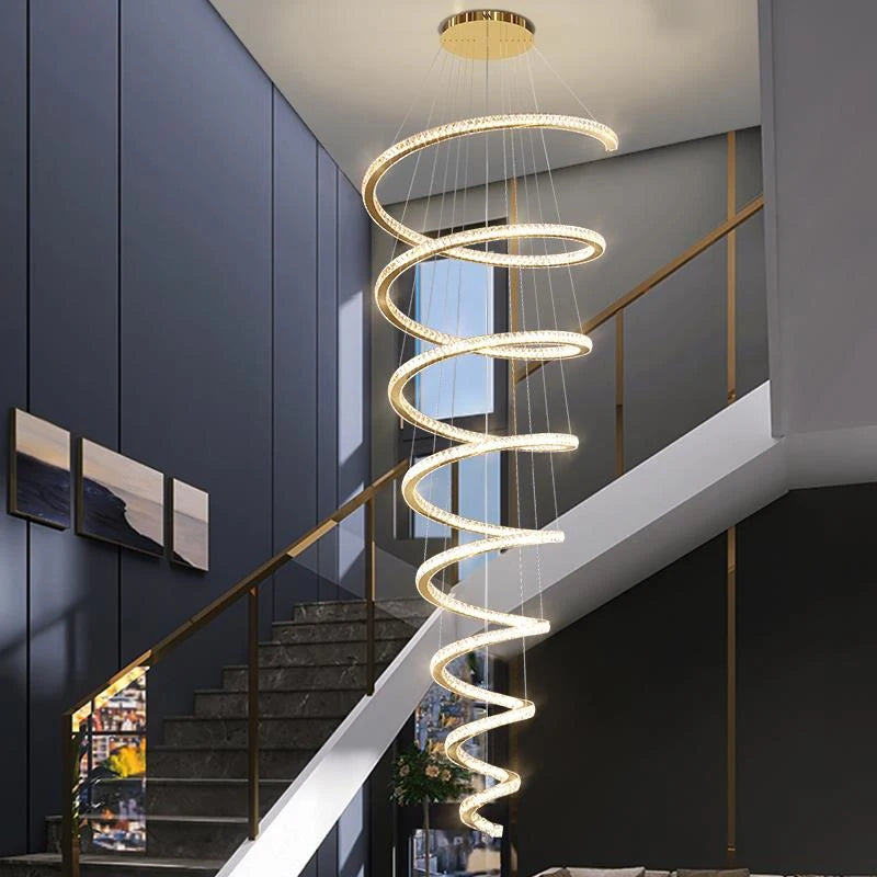 Spiral Design LED Chandelier