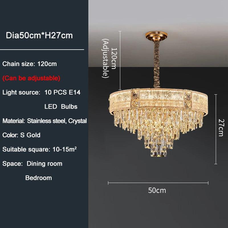 Gio Gold Crystal Chandelier – Creating Coziness