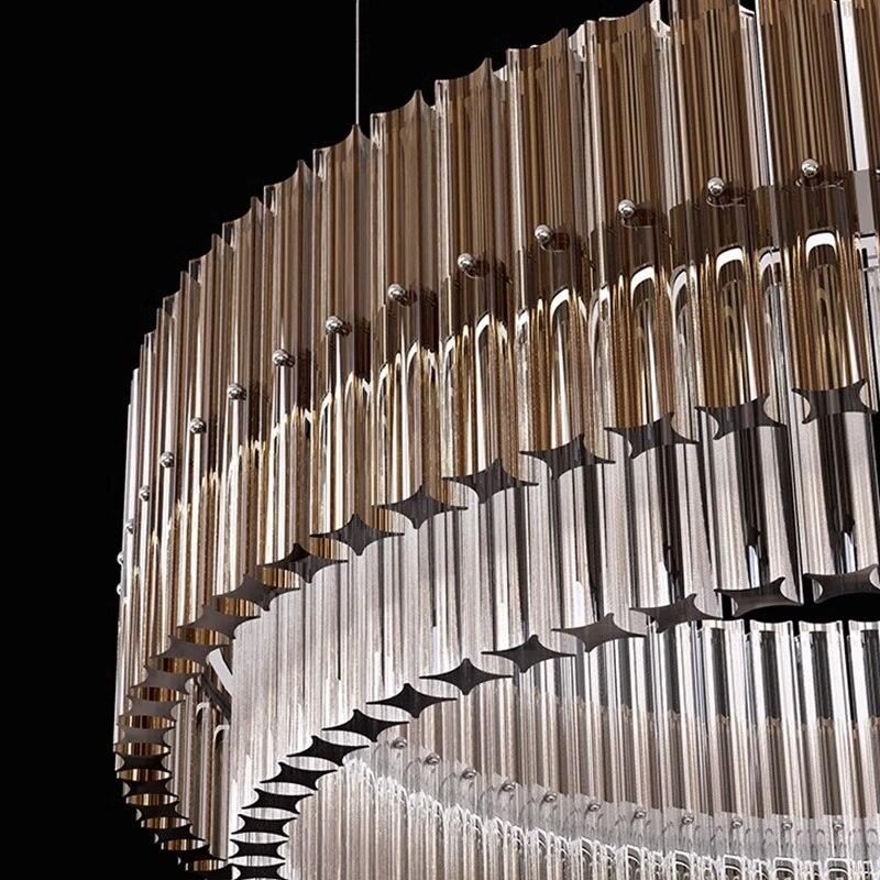 Round Glass LED Chandelier - Creating Coziness
