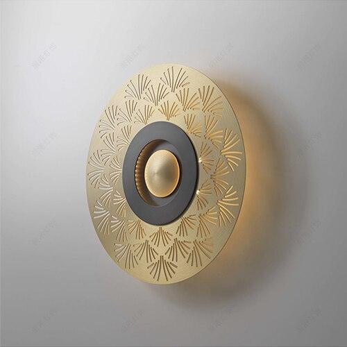 Sconce LED Wall Lamp with Gold Applique - Creating Coziness