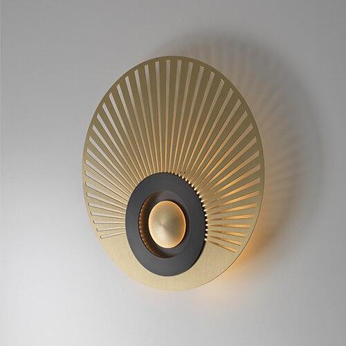 Sconce LED Wall Lamp with Gold Applique - Creating Coziness