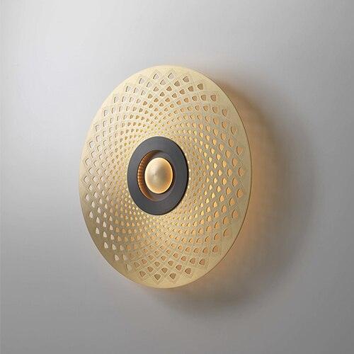 Sconce LED Wall Lamp with Gold Applique - Creating Coziness