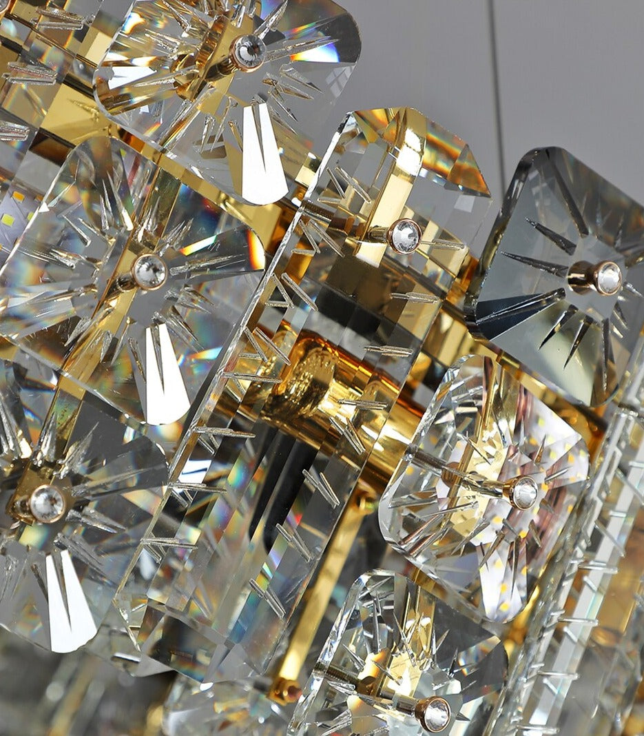 Meke Gold Crystal Chandelier - Creating Coziness
