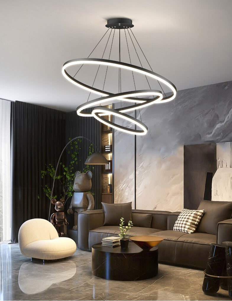 Mahsun - Chandelier with LED rings - Creating Coziness