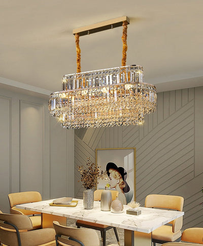 Luis Led Crystal Chandelier - Creating Coziness