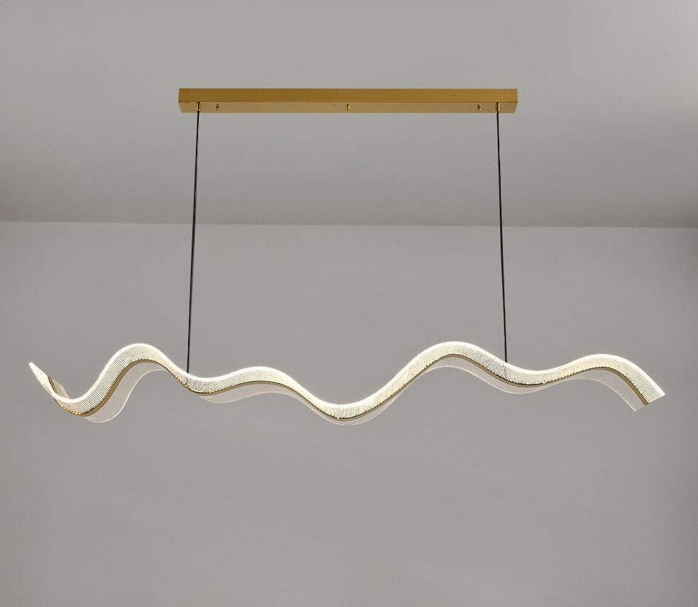 Wave Led Strip Chandelier - Creating Coziness