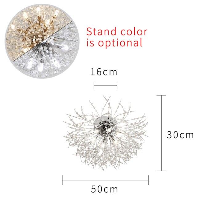 Crystal dandelion chandelier. - Creating Coziness