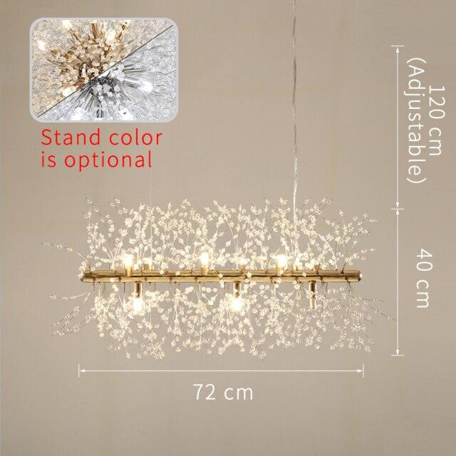 Crystal dandelion chandelier. - Creating Coziness