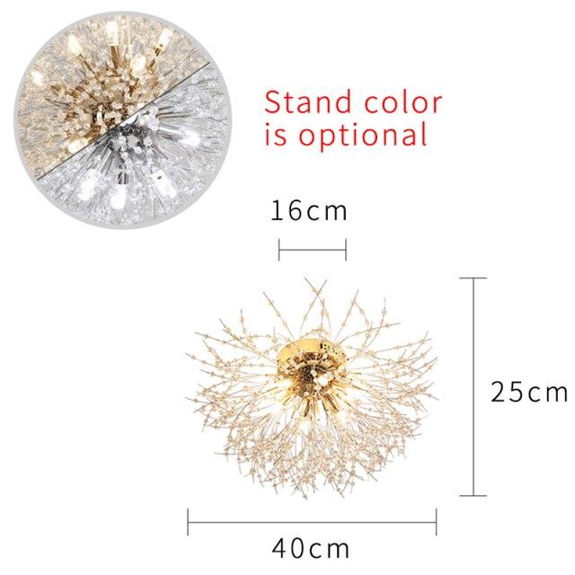 Crystal dandelion chandelier. - Creating Coziness