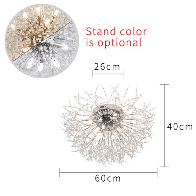 Crystal dandelion chandelier. - Creating Coziness