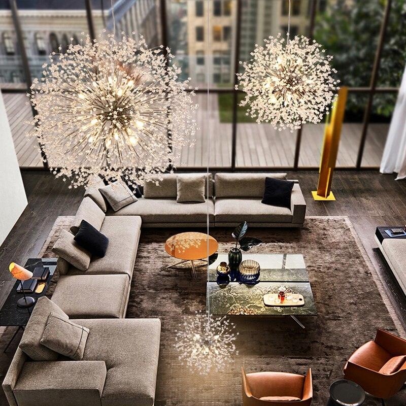 Crystal dandelion chandelier. - Creating Coziness