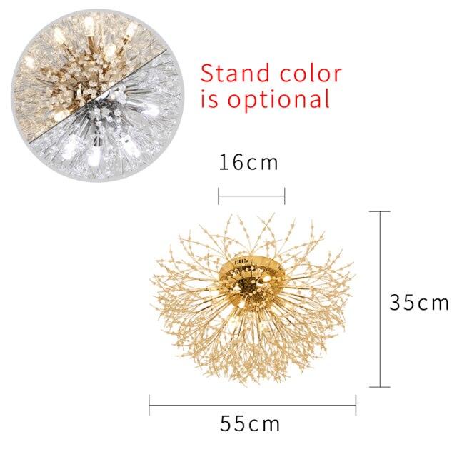 Crystal dandelion chandelier. - Creating Coziness