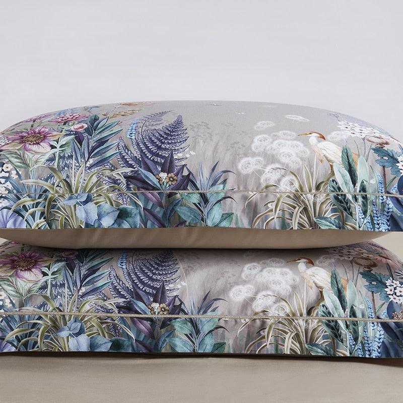 Flowers print Egyptian cotton bedding duvet cover set - Creating Coziness
