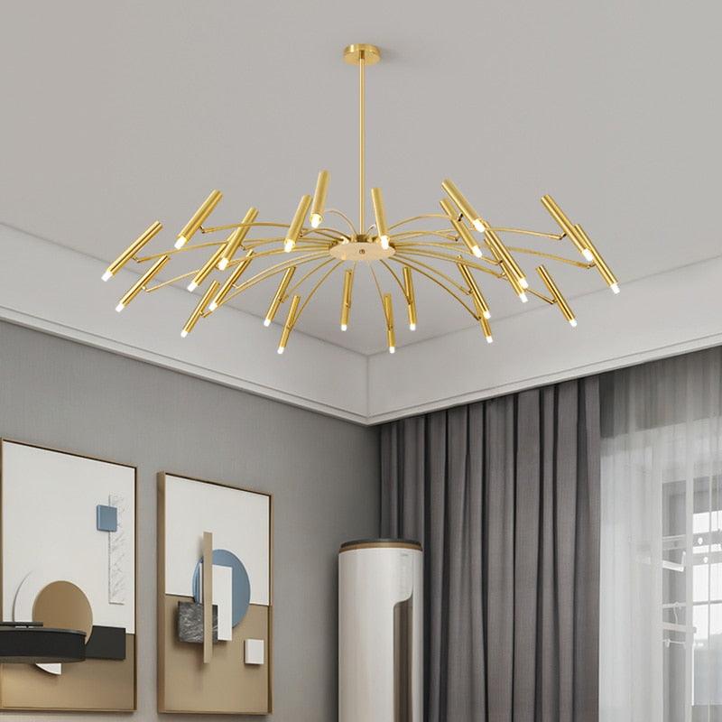 Inverted Candle Chandelier - Creating Coziness
