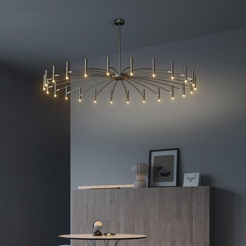 Inverted Candle Chandelier - Creating Coziness